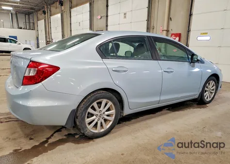 2012 Honda Civic Ex z USA, uszkodzony, nr VIN 2HGFB2F80CH517152